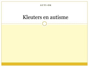 Kleuters en autisme - Auti-OK