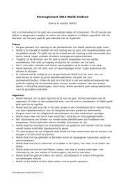 Parkreglement 2013 Walibi Holland