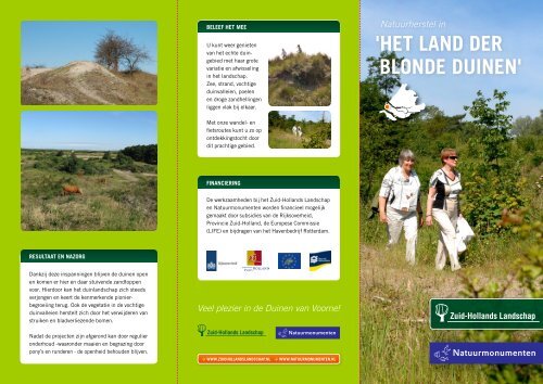 'het land der Blonde duinen' - Het Zuid-Hollands Landschap