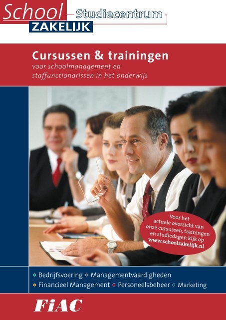 Cursussen & trainingen - Schoolzakelijk