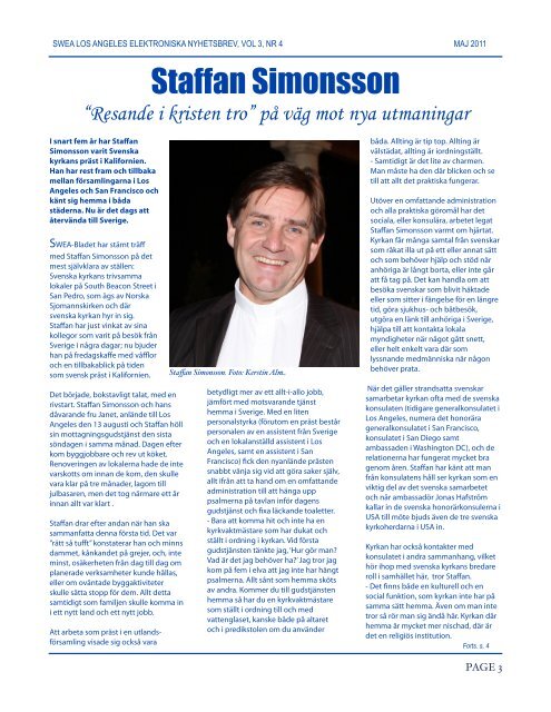 SWEA-Bladet maj 2011 - SWEA International