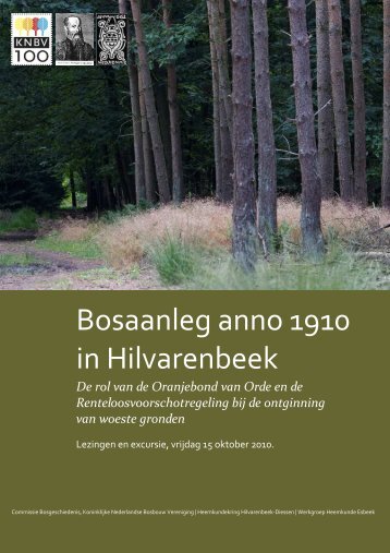 Excursiegids Bosaanleg anno 1900 in Hilvarenbeek - Koninklijke ...