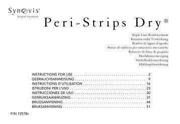Peri-Strips Dry® - Synovis Surgical Innovations
