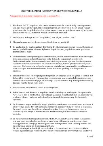 Sportreglement 2013.pdf - De Platvis" Eeklo