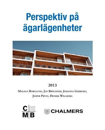 Perspektiv på ägarlägenheter 2013 - CMB