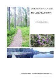 Planbeskrivning - Mullsjö kommun