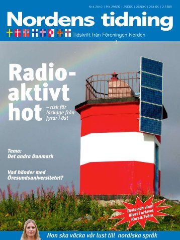 Nordens Tidning nr 4 2010 - Föreningen Norden