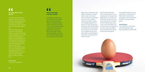 Sport en Voeding, een wereld te winnen - Food Valley