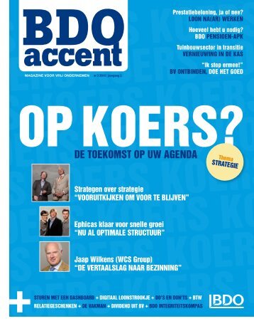 artikel in BDO Accent-magazine voor vrije ... - Delft Students