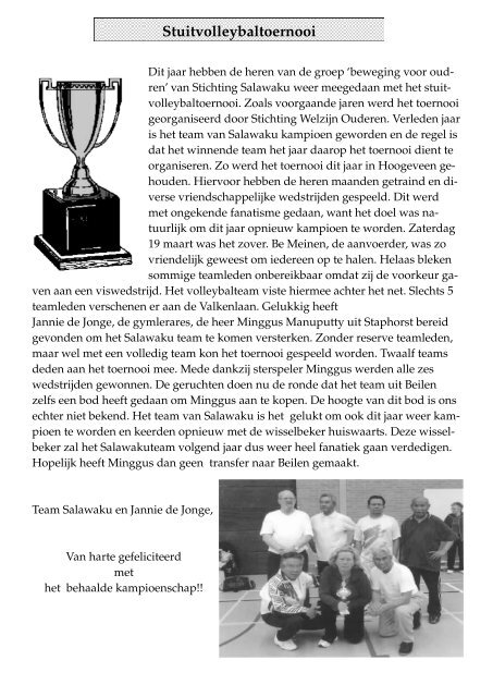 Uitgave april 2011 - Stichting Salawaku Hoogeveen