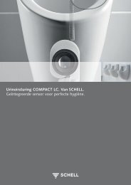 Urinoirsturing COMPACT LC. Van SCHELL. Geïntegreerde sensor ...