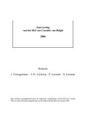 2006 - Jaarverslag Hof van Cassatie (PDF, 1.61 MB) - Federale ...