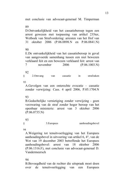 2006 - Jaarverslag Hof van Cassatie (PDF, 1.61 MB) - Federale ...