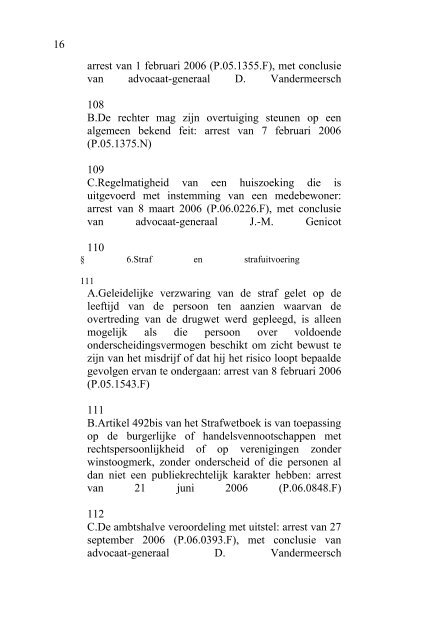 2006 - Jaarverslag Hof van Cassatie (PDF, 1.61 MB) - Federale ...