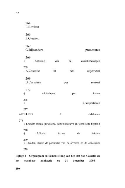 2006 - Jaarverslag Hof van Cassatie (PDF, 1.61 MB) - Federale ...