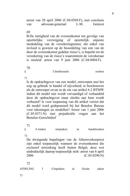 2006 - Jaarverslag Hof van Cassatie (PDF, 1.61 MB) - Federale ...