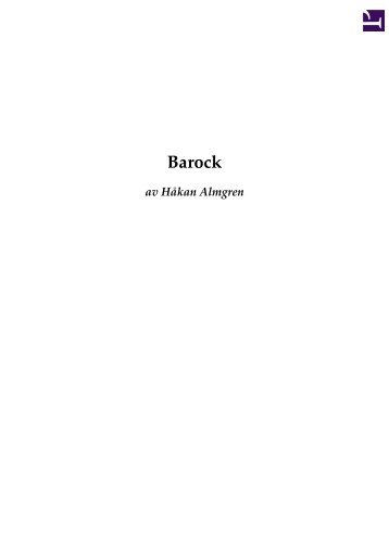 Barock - En novell av Håkan Almgren - Skrivbordskonstruktioner
