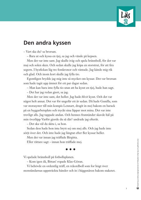 Den andra kyssen - Sanoma Utbildning