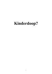 Hoe Bijbels is de kinderdoop - Solcon