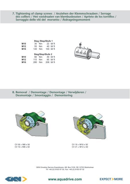 Installation Instructions B10 - Aquadrive