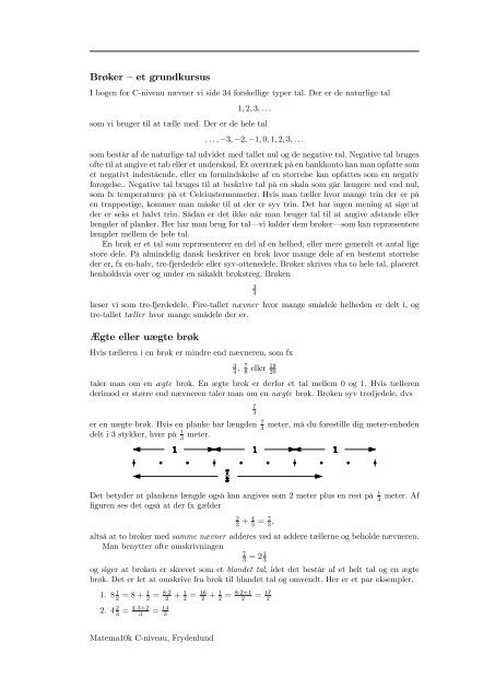 Grundkursus i brøker - matema10k
