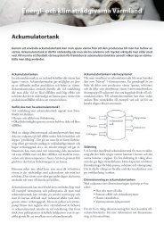 Ackumulatortank - Energikontor Värmland - Region Värmland