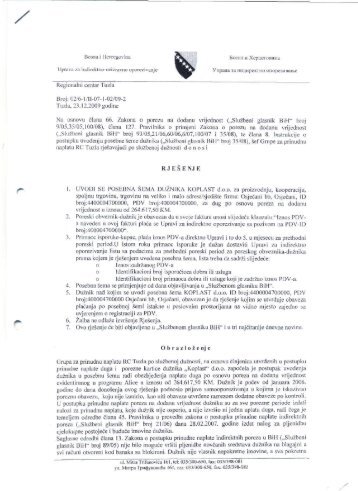 BOS Koplast.pdf - Uprava za indirektno/neizravno oporezivanje BiH