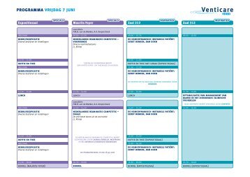 schema vrijdag - Venticare