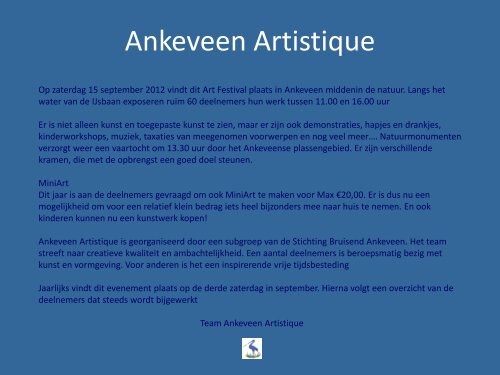Ankeveen Artistique - Bruisend Ankeveen