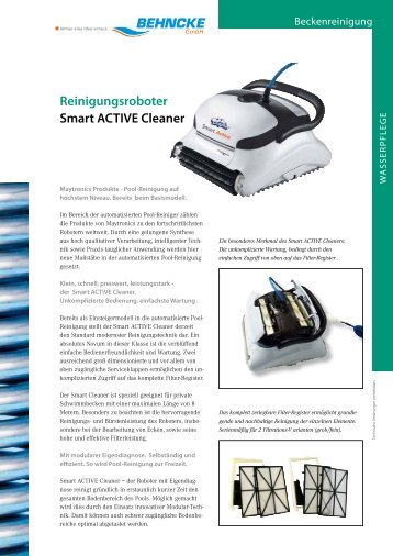 Reinigungsroboter Smart ACTIVE Cleaner - Behncke Gmbh