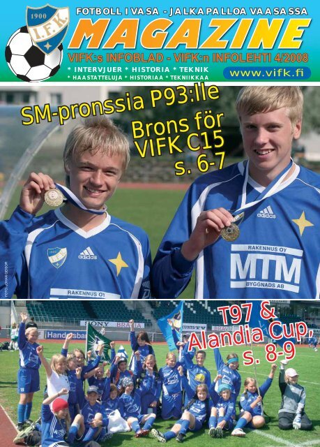 SM-pronssia P93:lle Brons för VIFK C15 T97 & Alandia Cup, s. 8-9 s ...