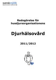 2012 ett historiskt år för djurhälsovården - Växa Sverige