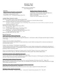 resume - deborah elaine ward