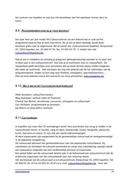 Verantwoordelijke uitgever - Gemeente Kapellen