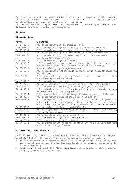 Gezamenlijke Codex Politieverordeningen HASSELT