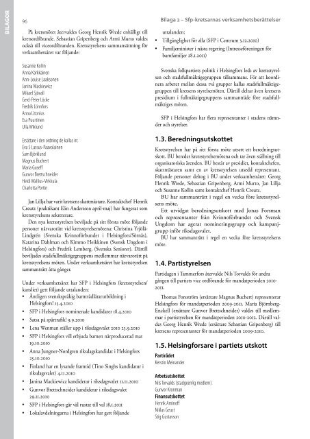 verksamhetsberättelse 2010-2011 (pdf) - SFP