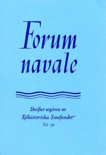 Tryckta skrifter utgivna av Georg Hafström - Sjöhistoriska samfundet