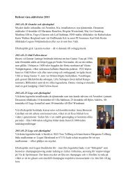 Referat våra aktiviteter 2011 - vasa orden av amerika