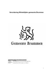 Verordening Winkeltijden gemeente Brummen