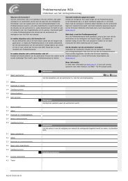 Formulier probleem analyse WIA - Reintegratie en logistiek