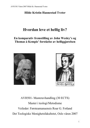 Hvordan leve et hellig liv? - Metodistkirken