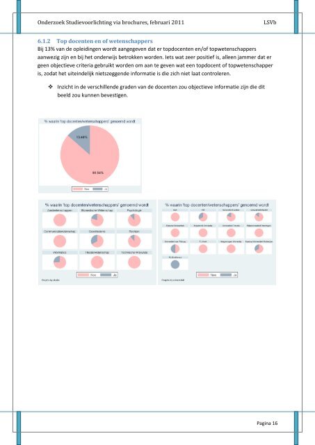 Onderzoek Studievoorlichting: Voorliegen of voorlichting? - Univers