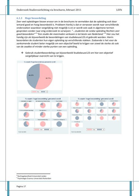 Onderzoek Studievoorlichting: Voorliegen of voorlichting? - Univers