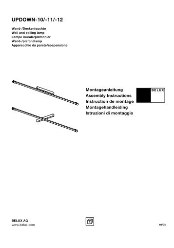 Montageanleitung UPDOWN -10 -11 -12 Z - Belux