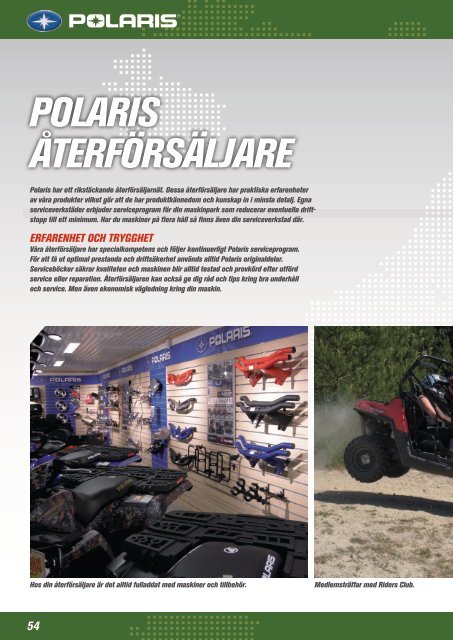 ATV & Ranger kläder och tillbehör 2010 på svenska - Polaris Mora