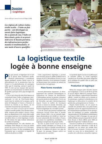 La logistique textile logée à bonne enseigne - CCI de Troyes et de l ...