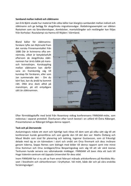 Rapport från FINNSAMs höstkonferens 10-12 september 2010 på ...