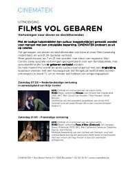 FILMS VOL GEBAREN - Cinematek
