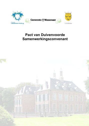 Pact van Duivenvoorde Samenwerkingsconvenant - Gemeente ...