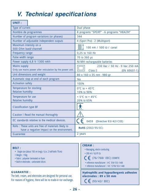 Les programmes - Sport-elec.com